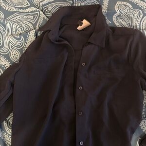 Navy Blue Button Up